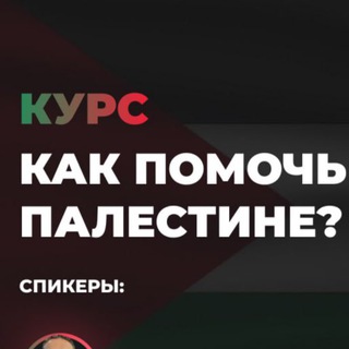 КУРС КАК ПОМОЧЬ ПАЛЕСТИНЕ